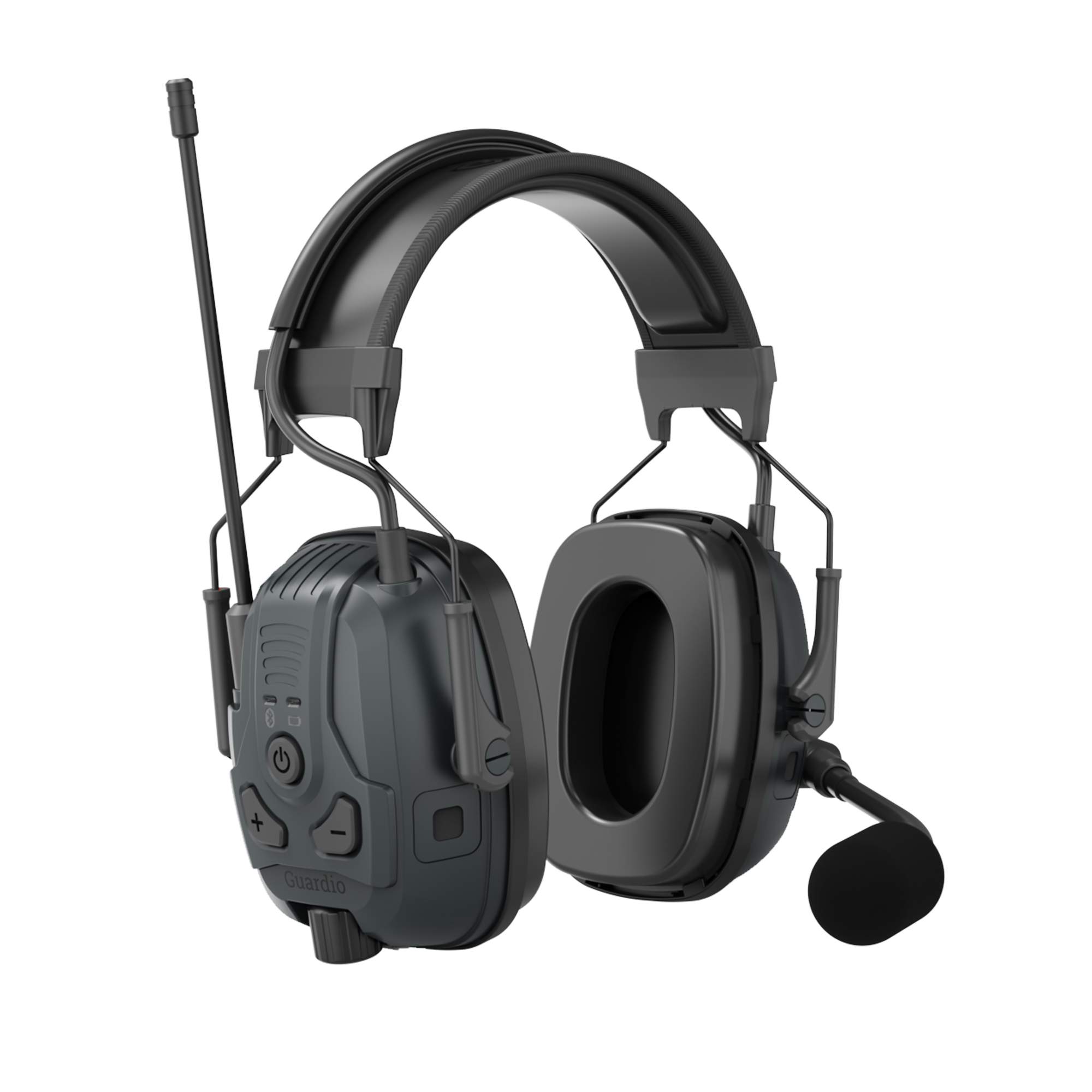 Guardio Freebird PRO kõrvaklapid Guardio Freebird PRO on kuulmiskaitsevahendid (EN352) koos sisseehitatud 16-kanalilise PMR446MHz suhtlusraadioga ja Bluetooth v